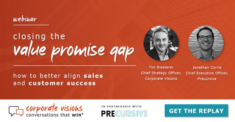 How to Better Align Sales and Customer Success presented by Tim Riesterer and Jonathan Corrie - Webinar cover