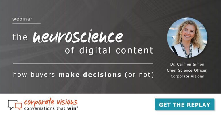 The Neuroscience of Digital Content presented by Dr. Carmen Simon - Webinar cover