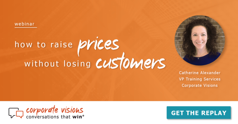 How to Raise Prices without Losing Customers presented by Catherine Alexander - Webinar cover