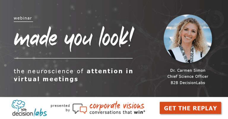 Made You Look! The Neuroscience of Attention in Virtual Meetings presented by Dr. Carmen Simon - Webinar cover