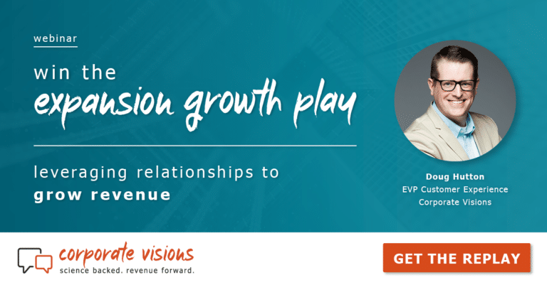 Win the Expansion Growth Play – Leveraging Relationships to Grow Revenue presented by Doug Hutton - Webinar cover