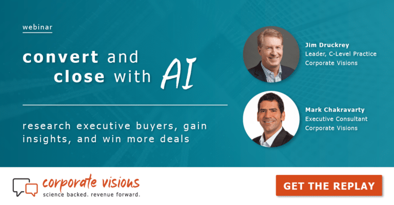 Convert and Close with AI presented by Jim Druckrey and Mark Chakravarty - Webinar cover