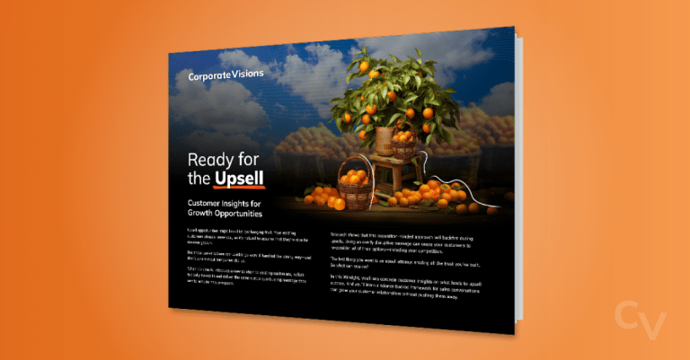 Ready for the Upsell? - Winsight cover over a dark orange background