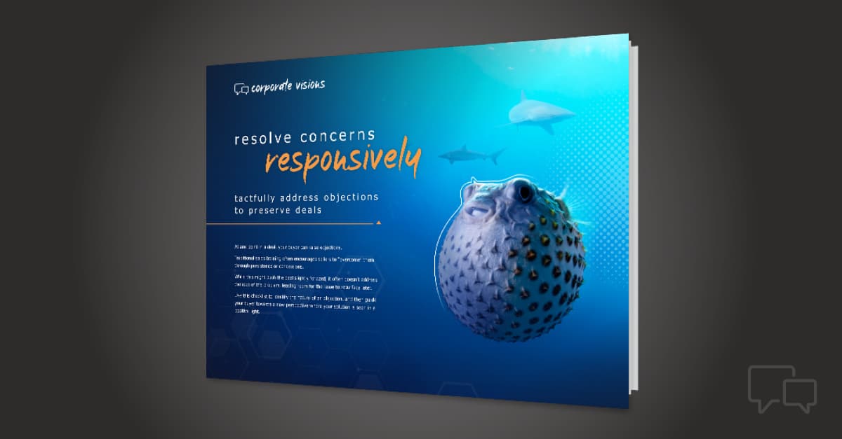 Resolve Concerns Responsively - Tool Cover over a blue background
