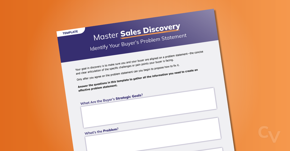 Identify Your Buyer’s Problem Statement - Tool cover over a light orange background