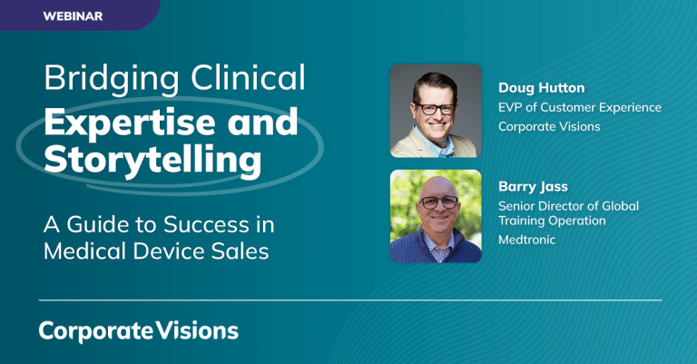Bridging Clinical Expertise and Storytelling presented by Doug Hutton and Barry Jass - Webinar cover