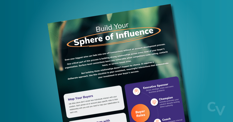 Build Your Sphere of Influence - Tool cover over a dark green background