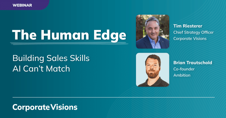 The Human Edge: Building Sales Skills AI Can't Match - Webinar cover