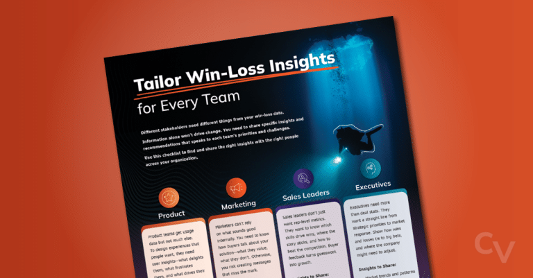 Tailor Win-Loss Insights for Every Team - Tool cover over a dark orange background