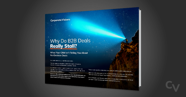 Why Do B2B Deals Really Stall? What Your CRM Isn’t Telling You About No-Decision Deals - Winsight cover over a dark gray background
