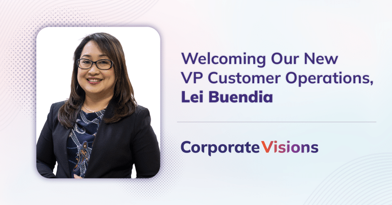 Lei Buendia appointed VP Customer Operations at Corporate Visions
