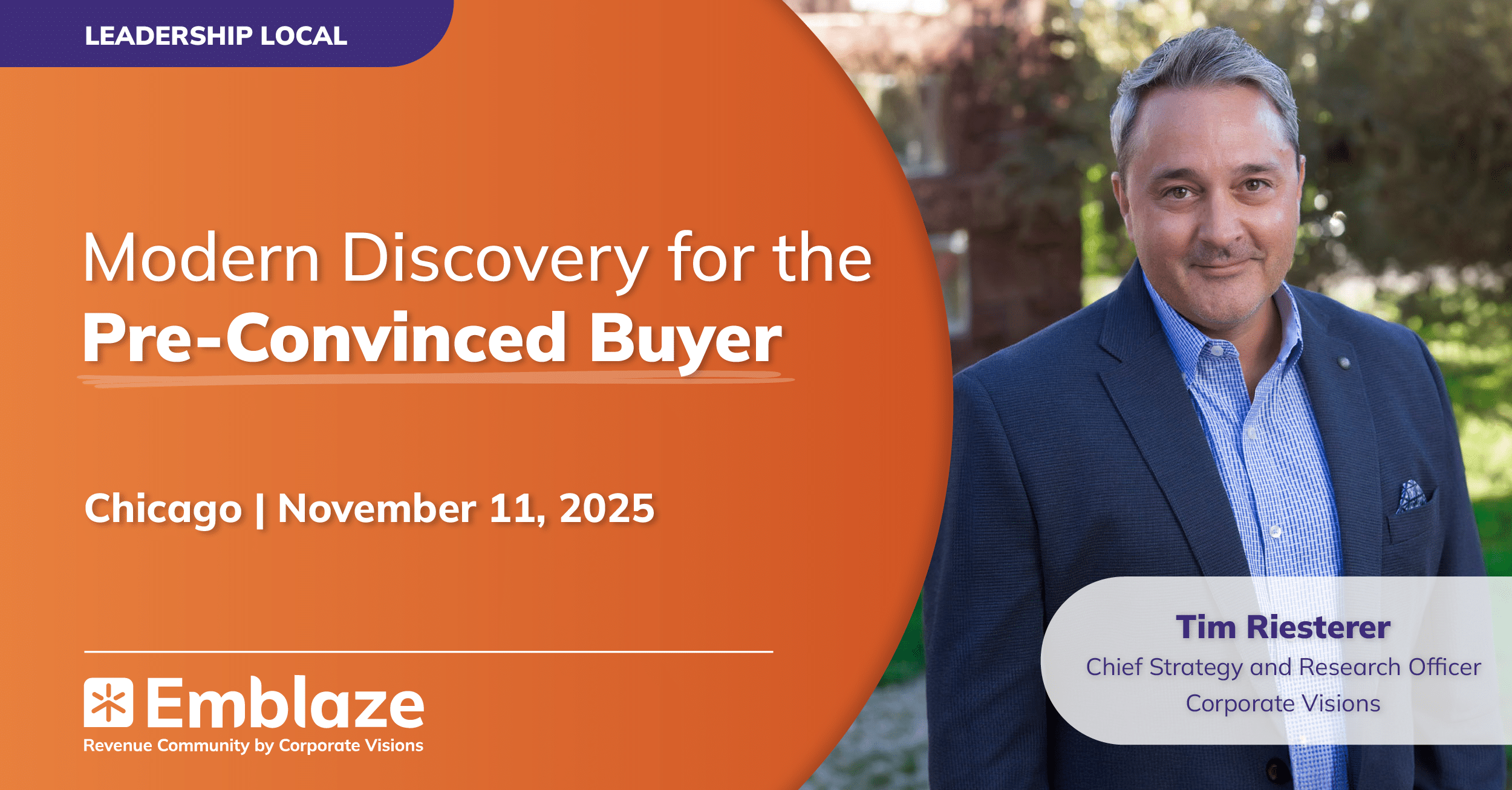 Leadership Local (Chicago): Modern Discovery for the Pre-Convinced Buyer - Event cover