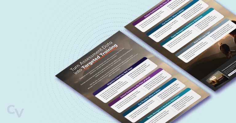 Turn Assessment Data into Targeted Training - Checklist cover over a light teal background