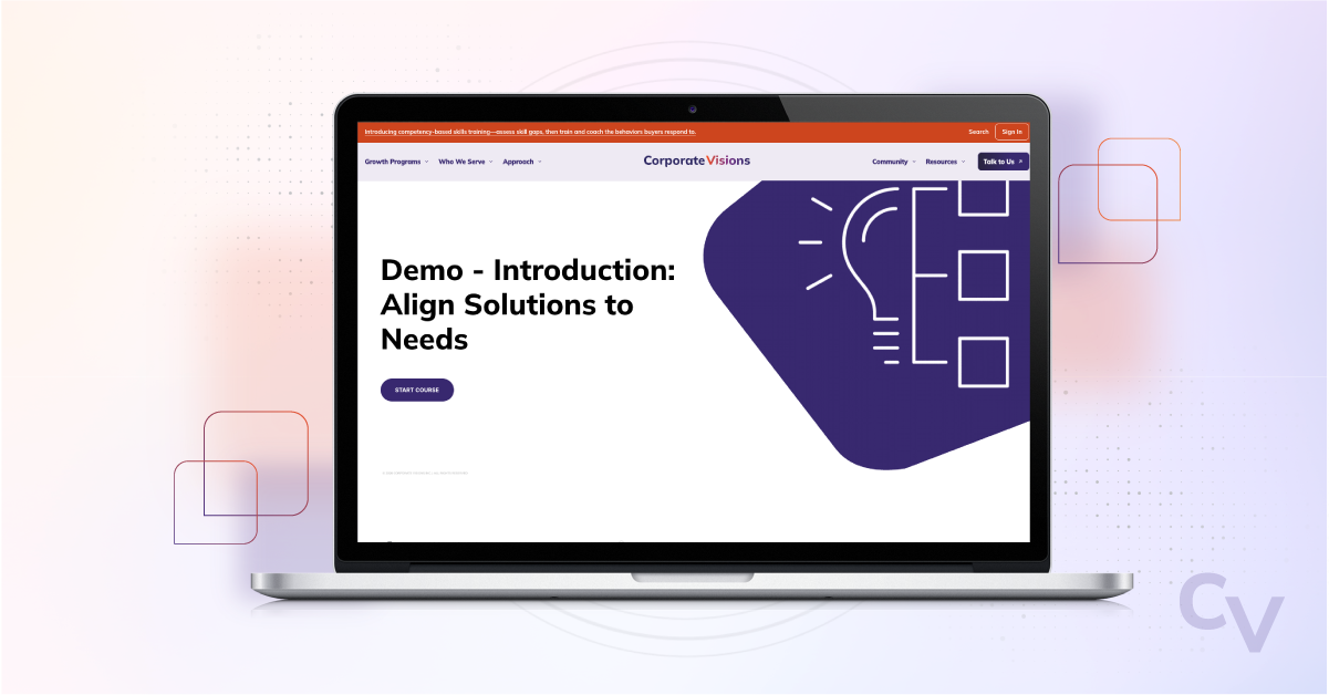Aligning Solutions to Needs - Free course cover