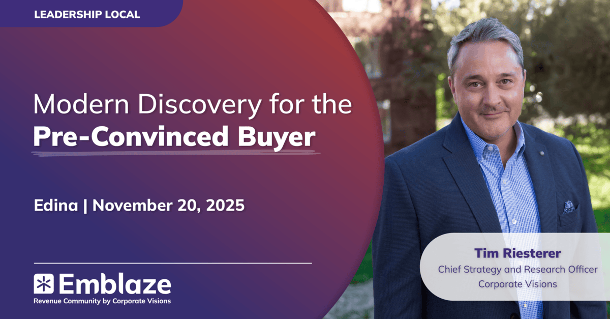 Leadership Local (Edina): Modern Discovery for the Pre-Convinced Buyer - Event cover