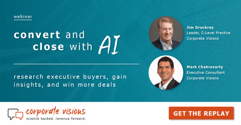 Convert and Close with AI presented by Jim Druckrey and Mark Chakravarty - Webinar cover
