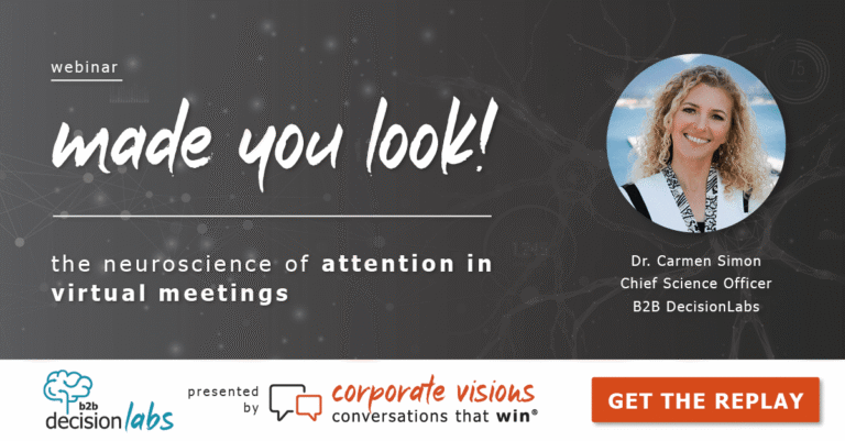 Made You Look! The Neuroscience of Attention in Virtual Meetings presented by Dr. Carmen Simon - Webinar cover