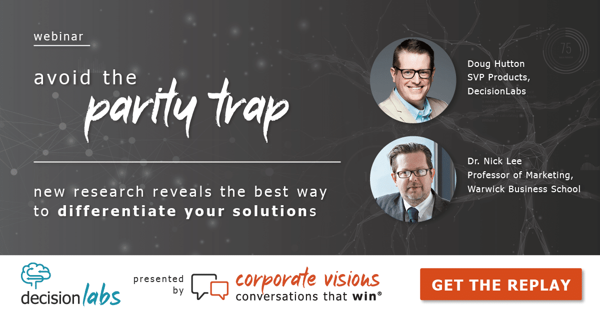 Avoid the Parity Trap presented by Doug Hutton and Dr. Nick Lee - Webinar cover