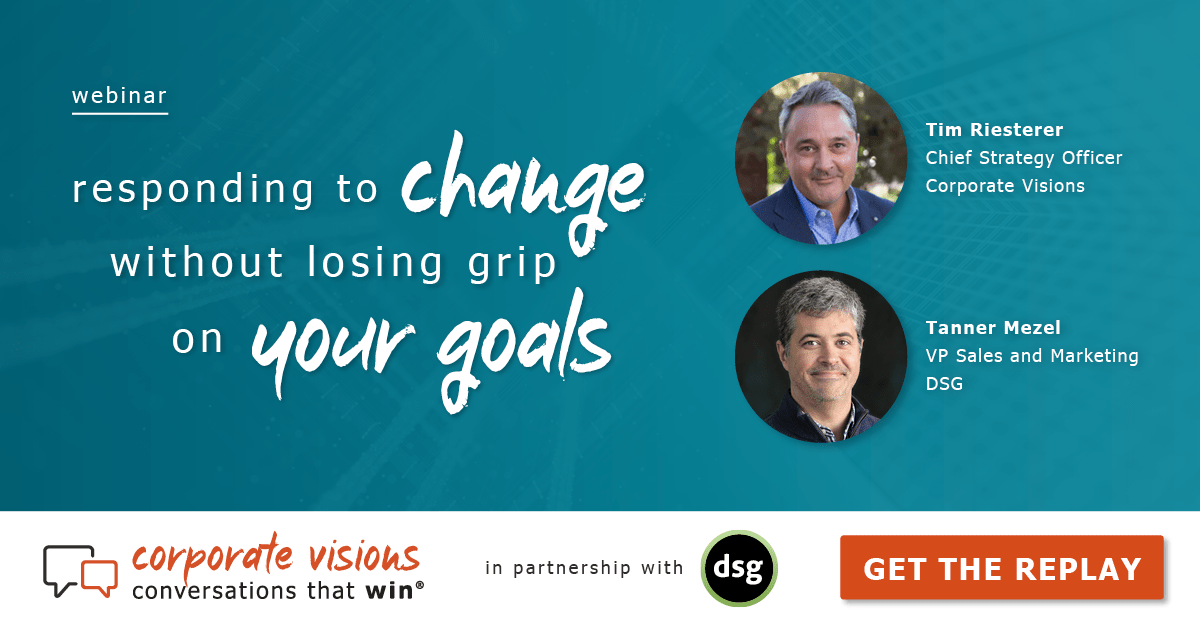 The Agile Revenue Organization - Responding to Change without Losing Grip on Your Goals presented by Tim Riesterer and Tanner Mezel