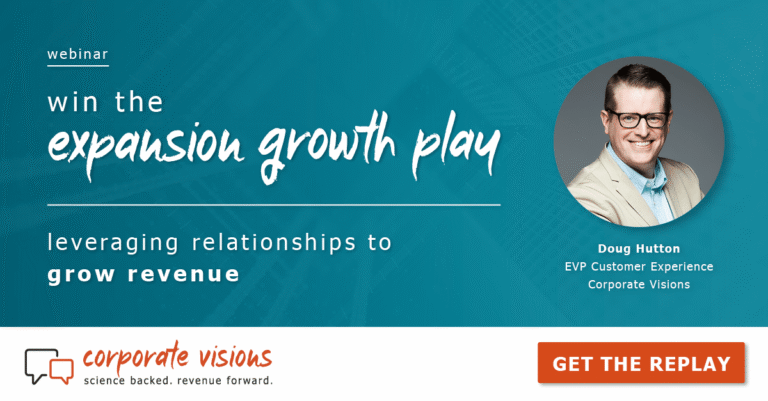 Win the Expansion Growth Play – Leveraging Relationships to Grow Revenue presented by Doug Hutton - Webinar cover