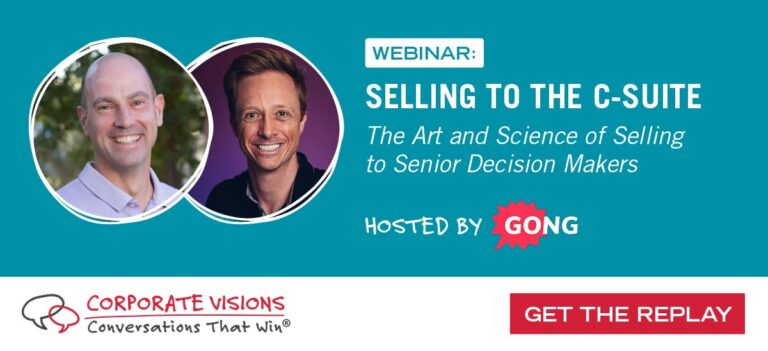 Selling to the C-Suite: The Art and Science of Selling to Senior Decision Makers - Webinar cover