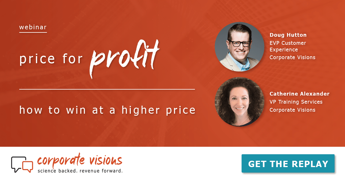 Price for Profit - How to Win at a Higher Price -Webinar cover