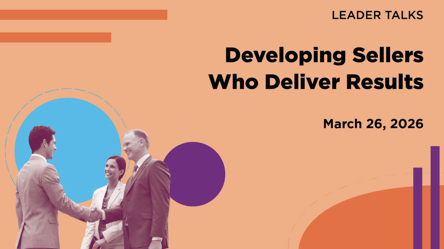 [Leader Talk] Developing Sellers Who Deliver Results - Event cover