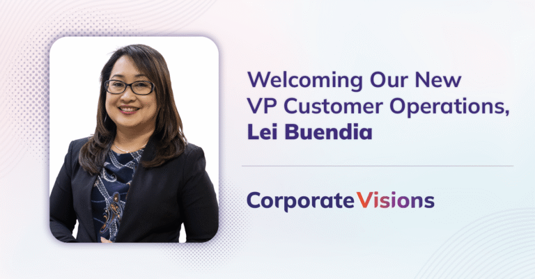 Lei Buendia appointed VP Customer Operations at Corporate Visions