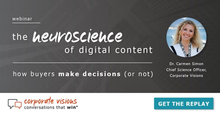The Neuroscience of Digital Content presented by Dr. Carmen Simon - Webinar cover