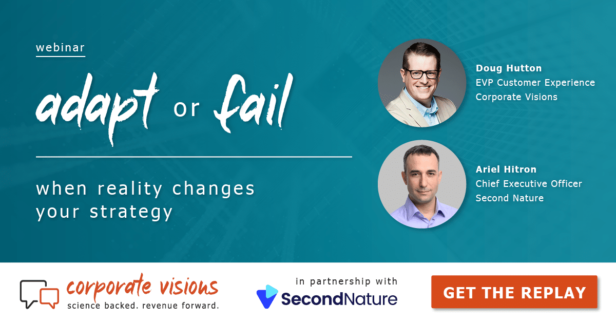 Adapt or Fail – When Reality Changes Your Strategy presented by Doug Hutton and Ariel Hitron - Webinaracover