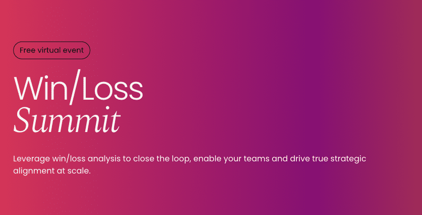 Win/Loss Summit - Event cover