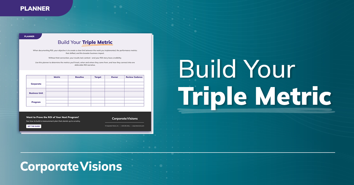 Build a Clear, Defensible ROI Story with a Triple Metric Planner - Tool thumbnail