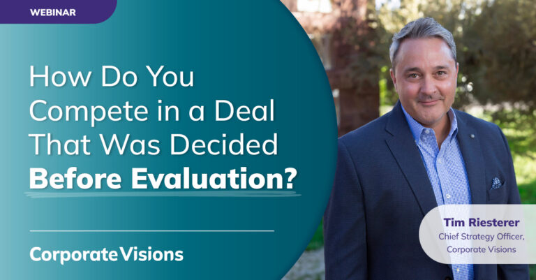 How Do You Compete in a Deal That Was Decided Before Evaluation? - Webinar cover