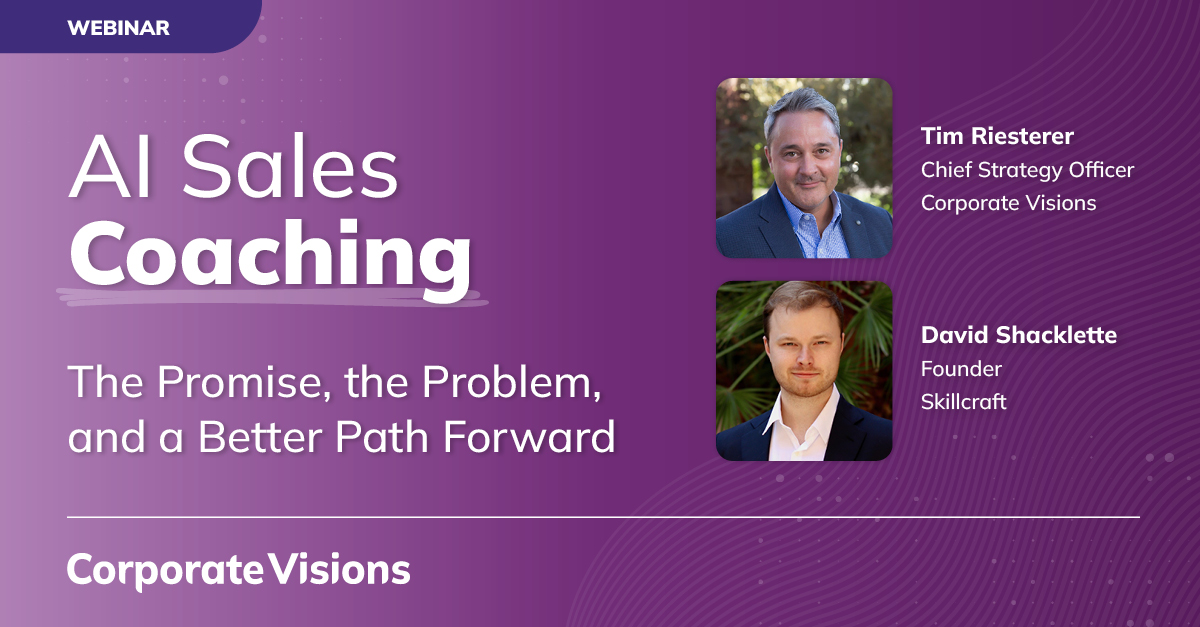 AI Sales Coaching: The Promise, the Problem, and a Better Path Forward - Event cover