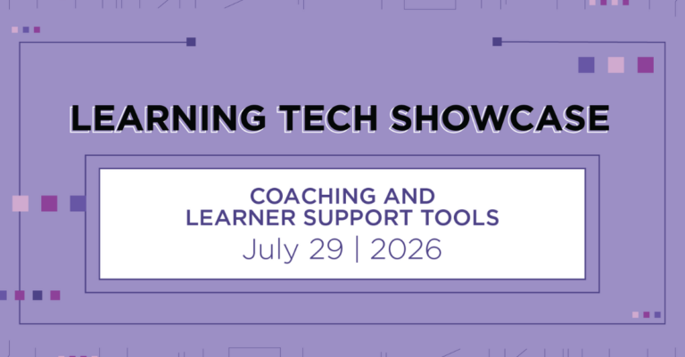 Learning Tech Showcase - Coaching and Learner Support Tools - Event cover