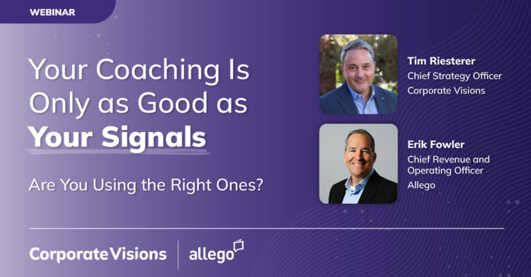 Your Coaching Is Only as Good as Your Signals. Are You Using the Right Ones? - Webinar Cover