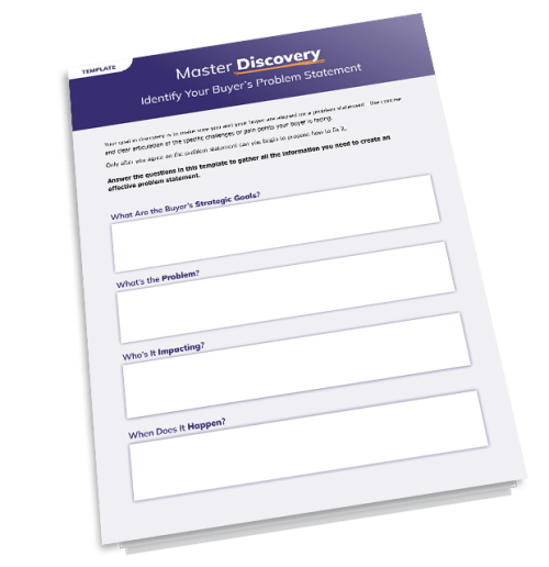 Identify Your Buyer’s Problem Statement - Tool cover